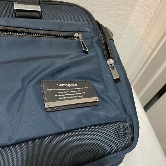SAMSONITE | CARRY ON TRAVEL BAG | EXPANDABLE BLUE BLACK - Picture 10 of 15